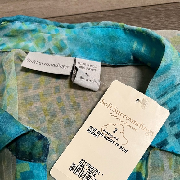 NWT Soft Surroundings Women Top- Medium - Picture 9 of 9